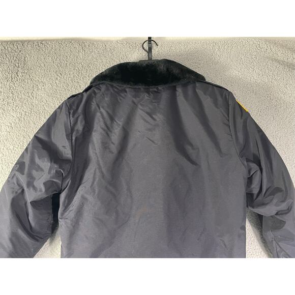 Vintage Horace Small Navy Uniform Jacket Men’s 42R USA Made Lined Workwear Coat - Picture 4 of 14